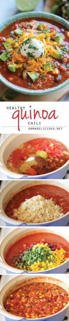 
                    
                        Quinoa Chili // protein and veggie packed, make a big batch and enjoy throughout the week #prepday #healthy
                    
                