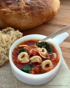 
                    
                        Quick and Easy Tortellini Soup with Spinach
                    
                