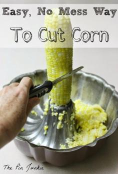 
                    
                        Easy Way To Cut Corn Off The Cob
                    
                