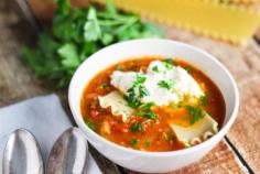 
                    
                        Platings and Pairings' Lasagna Soup Transforms a Classic Noodle Dish #soup trendhunter.com
                    
                