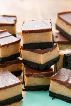 
                    
                        Easy Peanut Butter Cheesecake Bars with Chocolate Cookie Crust
                    
                