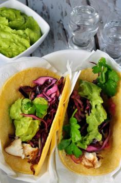 
                    
                        Halibut Tacos with Tequila Lime Marinade and Red Cabbage Slaw  www.flavourandsav...
                    
                