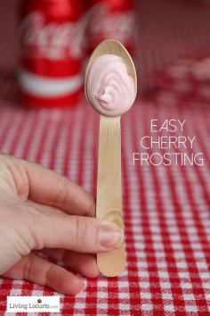
                    
                        Easy Cherry Frosting Recipe. LivingLocurto.com
                    
                
