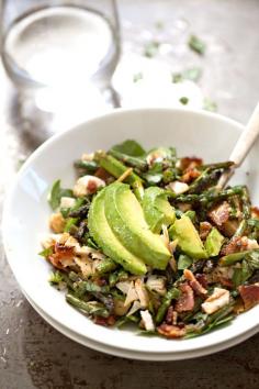 
                    
                        Chicken Bacon Avocado Salad - my new favorite! takes 15 minutes to prep + full of flavor and crunch. | pinchofyum.com
                    
                