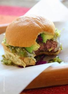 
                    
                        These Salsa Verde burgers are lean with a mean, green kick topped with pepper jack cheese, salsa verde and avocado
                    
                