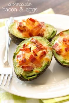 
                    
                        We love these Avocado Bacon and Eggs - they're so easy too! { lilluna.com }
                    
                