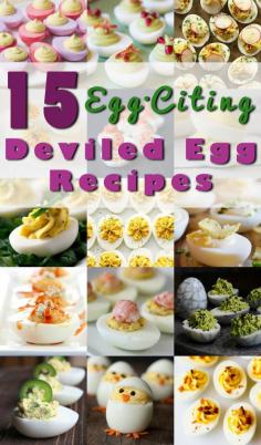 
                    
                        The BEST 15 Deviled Egg Recipes for Spring! #deviledeggs #easter #spring
                    
                