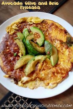 
                    
                        Avocado Olive and Brie Frittata By The Nourished Caveman
                    
                