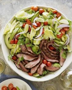 
                    
                        Guacamole Steak Salad from www.whatsgabycook... (What's Gaby Cooking)
                    
                