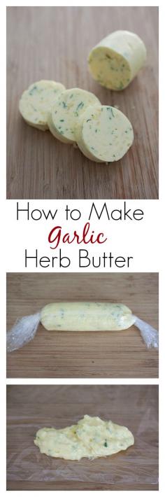
                    
                        How to make Garlic Herb Butter. Learn the picture step-by-step, so easy to make and you can make so many dishes from it | rasamalaysia.com
                    
                