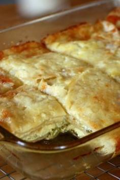 Breakfast Tortilla Casserole: Chile Tortilla Eggbake via Spoonful #breakfast #casserole #guests #ideas