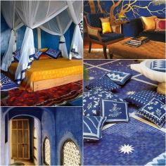 
                    
                        Indigo Blue Walls + Textures | India-Inspired Interiors via Paint + Pattern
                    
                