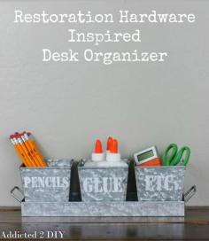 
                    
                        This desk organizer is PERFECT!  It keeps all of the kids' school supplies in order and looks so simple to make!
                    
                