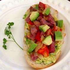 
                    
                        Wishing you a Happy St. Patrick's Day with avocado toast! Corned beef and cabbage? Not for me...how about corned beef and avocado!
                    
                