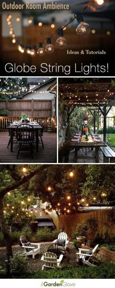 
                    
                        Outdoor Room Ambience: Globe String Lights! • Tips, Ideas and Tutorials!
                    
                