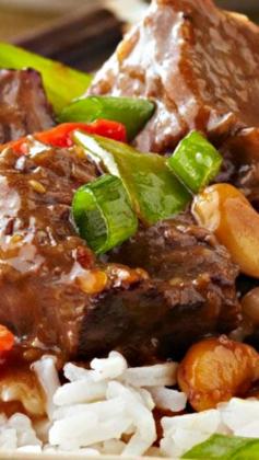 
                    
                        Slow-Cooker Asian-Style Beef Recipe ~ chunks of beef get meltingly tender in the slow cooker, simmered in an Asian-inspired blend of toasted sesame dressing, garlic and teriyaki sauce
                    
                
