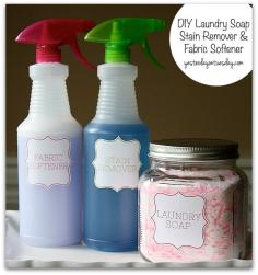 
                    
                        DIY Laundry Soap, Stain Remover and Fabric Softener #laundrysoap #diycleaning
                    
                