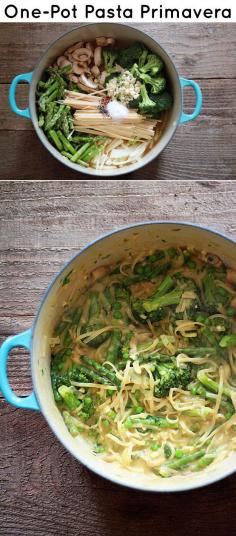 
                    
                        One-Pot Pasta Primavera
                    
                