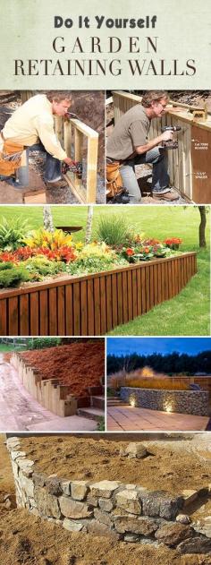 
                    
                        DIY Garden Retaining Walls • Lots of tips, ideas and tutorials!
                    
                