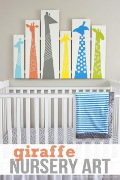 
                    
                        DIY Giraffe Wall Art for Nursery or Kid Room (or even as a headboard) --- Make It and Love It
                    
                