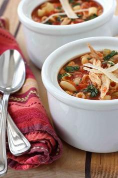 
                    
                        Mediterranean Chicken, Bean & Pasta Soup Recipe
                    
                
