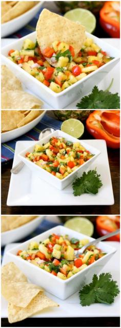 
                    
                        Pineapple Salsa Recipe on twopeasandtheirpo... Love this easy salsa! It is great with chips, fish, chicken, or pork!
                    
                