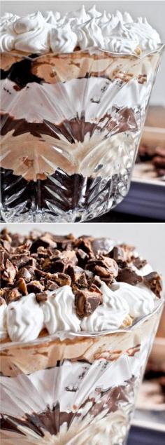 
                    
                        Peanut Butter Fudge Brownie Trifle I howsweeteats.com
                    
                