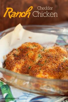 
                    
                        Ranch Cheddar Chicken #recipe - this quick weeknight dinner will make your whole family happy!
                    
                