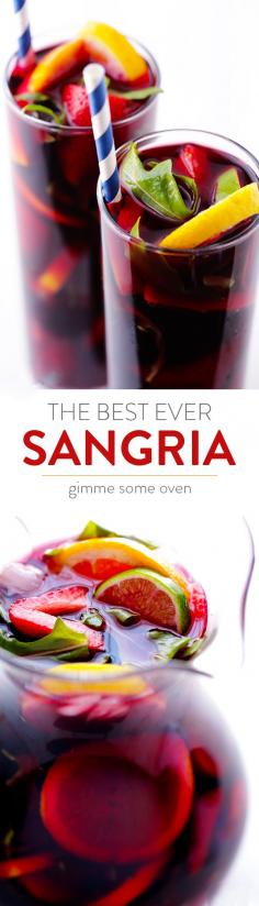 
                    
                        Seriously my favorite sangria ever, all thanks to one secret ingredient | gimmesomeoven.com
                    
                