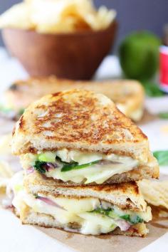 
                    
                        Brie, Fig and Apple Grilled Cheese Recipe on twopeasandtheirpo... Love this gourmet grilled cheese sandwich! It's easy to make too!
                    
                