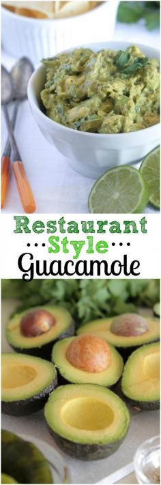 
                    
                        Restaurant Style Homemade Guacamole!  A few simple tricks to make your guacamole the talk of the party! #guacamole #thebest #recipe
                    
                