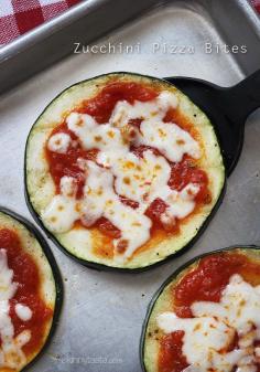 
                    
                        Zucchini Pizza Bites - A perfect way to use up all the zucchini in your garden and satisfy your craving for pizza in a #lowcarb way. #glutenfree #meatlessmondays #cleaneats #vegetarian
                    
                