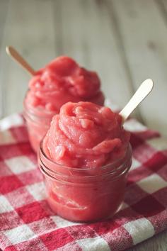 5 Minute Watermelon Strawberry Sorbet