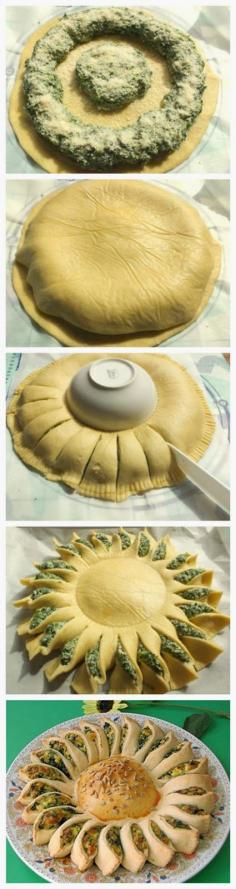 
                    
                        Sunny Spinach Pie. Make rectangular but still do the slash and twist
                    
                