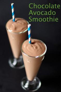 
                    
                        Chocolate Avocado Smoothie - a healthy way to get your chocolate fix!
                    
                