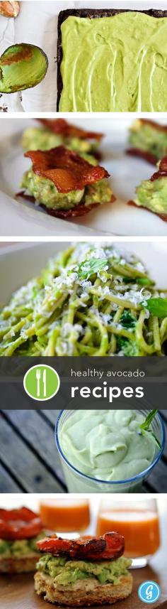 
                    
                        Healthy avocado recipes.
                    
                