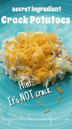 
                    
                        These were so awesome. Will definitely make again. "Crack Potatoes" just mix a few ingredients together and bake. Awesome side dish. Lightened up (slightly) with a substitution for sour cream.
                    
                