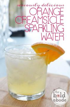 
                    
                        Seriously delicious Orange Creamsicle Sparkling Water... My new favorite!
                    
                