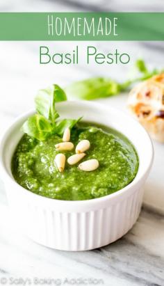 
                    
                        How to Make Homemade Basil Pesto plus tons of other tasty variations!
                    
                