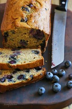 
                    
                        Blueberry Banana Bread – moist and low in fat!
                    
                