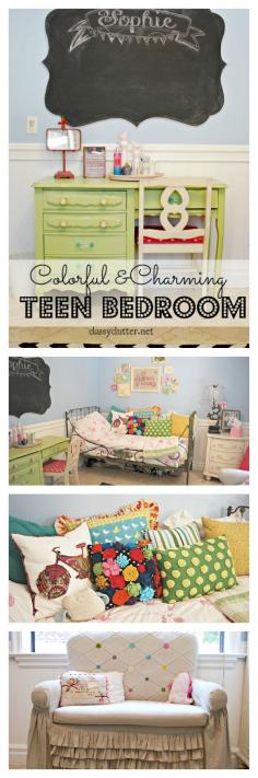 
                    
                        Colorful Teen Room - www.classyclutter...
                    
                