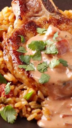 
                    
                        Pork Chops with Mexican Rice Recipe
                    
                