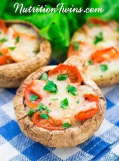 
                    
                        Portobello Pizza | Only 109 Calories! | Guilt-free, Low-Calorie Pizza | Gooey and Cheesy Comfort Food Lightened Up | For MORE RECIPES please SIGN UP for our FREE NEWSLETTER www.NutritionTwin...
                    
                