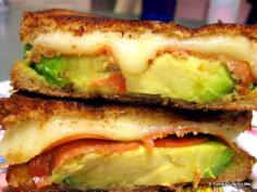 Avocado Grilled Cheese #food #lunch #grilledcheese