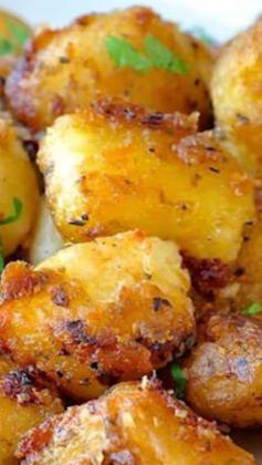 
                    
                        Lemon Herb Roasted Potato Nuggets ~ a terrific side dish... crispy flavour in every bite.
                    
                