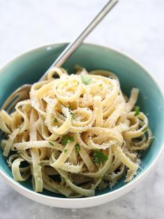 
                    
                        Easy Parmesan Buttered Noodles Recipe ~ Simple noodles, butter, salt and pepper and creamy parmesan topped with a sprinkling of parsley. This noodle recipe does double duty as a full-blown dinner or a side for chicken, surf or turf.
                    
                