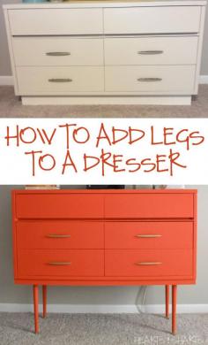 Furniture Refurb: Adding Legs to a Dresser