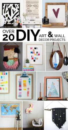 
                    
                        Over 20 DIY Art & Wall Decor Projects
                    
                