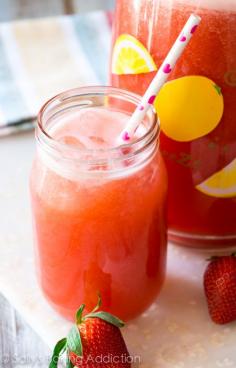 
                    
                        Cold and refreshing, this 4 ingredient strawberry lemonade is sweetened with honey and full of flavor.
                    
                