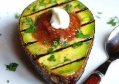 Grilled Avocado with Salsa via @Meatless Monday